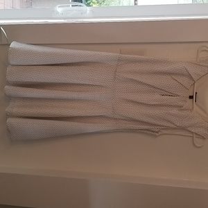 White flowy dress with black triangle